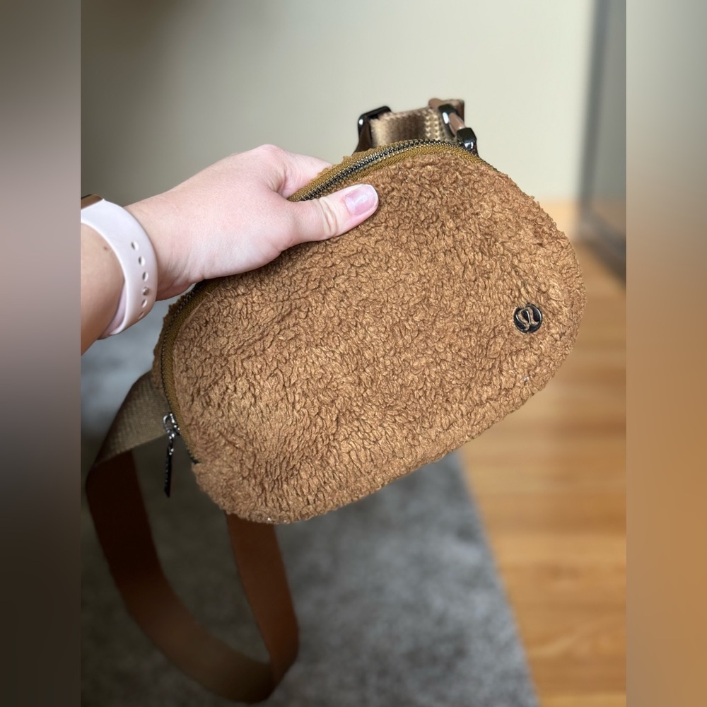 lululemon athletica Brown Sherpa Crossbody Bag